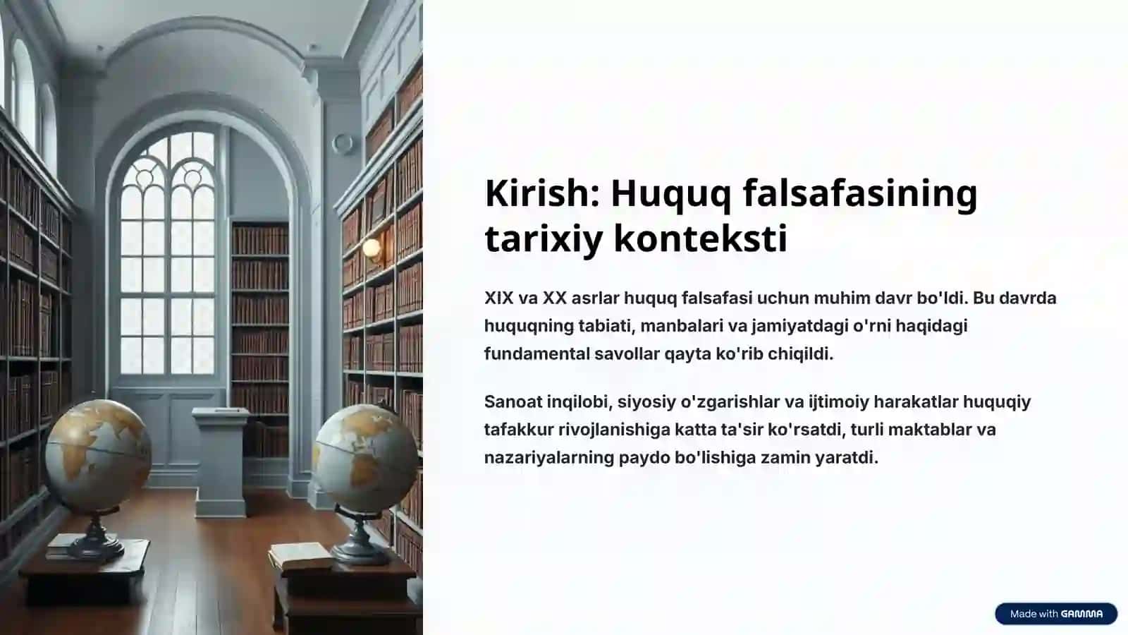 XIX - XX asrlarda huquq falsafasining asosiy yo'nalishlari 2