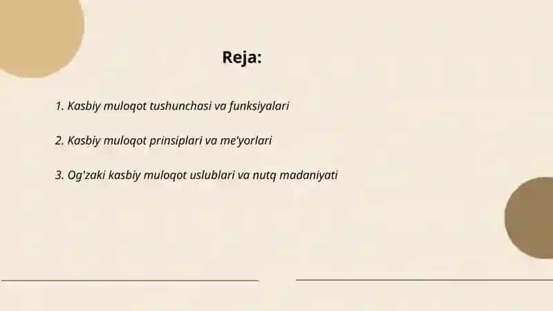 Kasbiy muloqot uslubiyati va qoidalari 2
