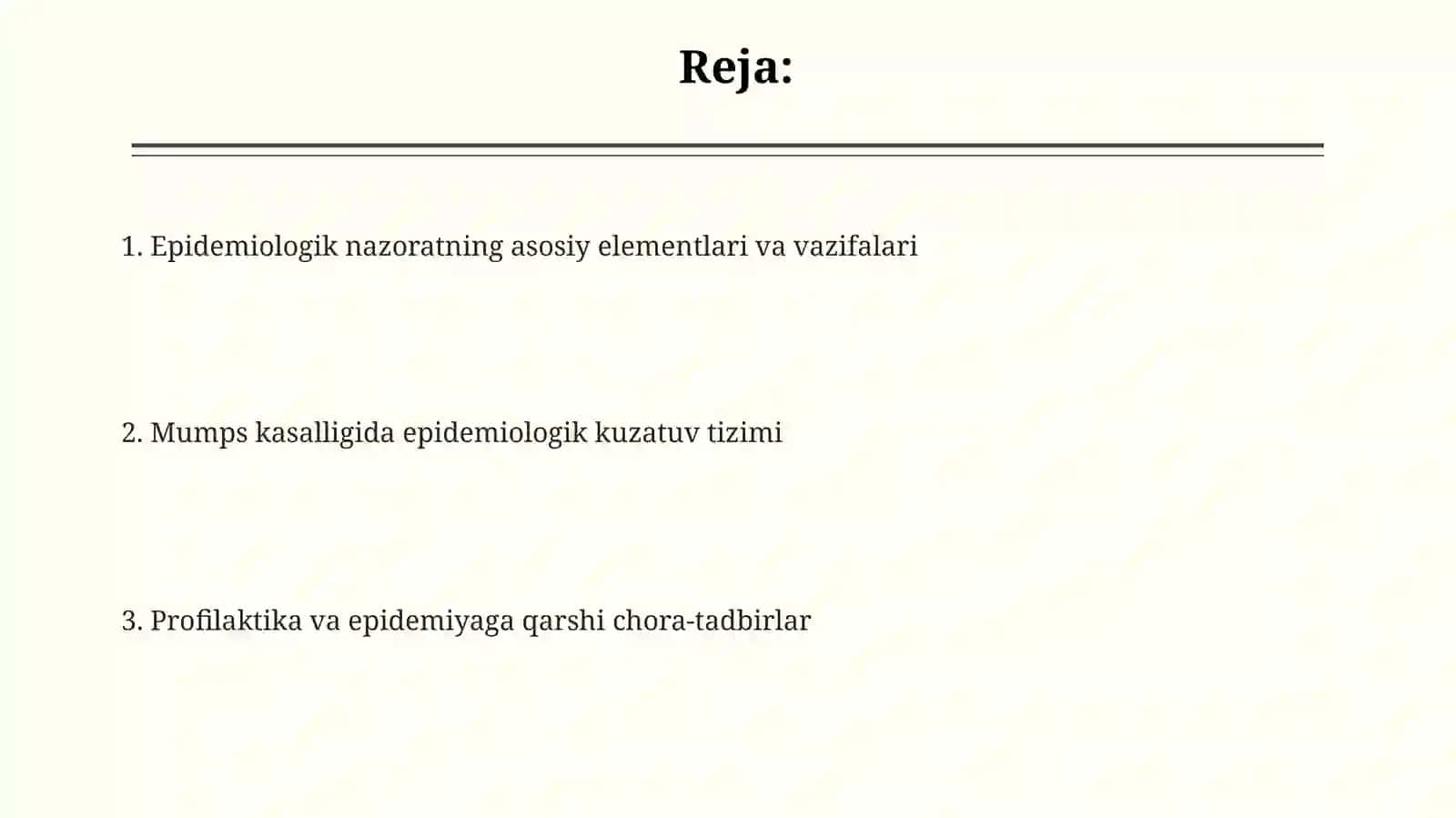 Epidemiologik nazoratning asosiy elementlari va vazifalari 2