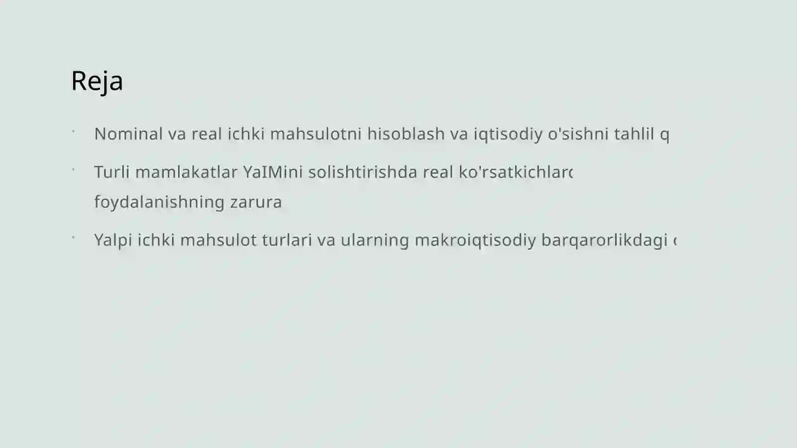 Nominal va real ichki mahsulot 2