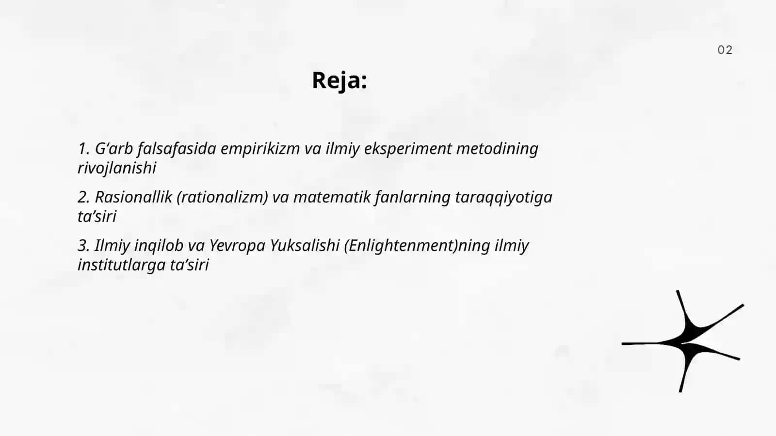 Ğarb falsafasining ustuvor yònalishlari va ularning fan taraqqiyotga tasiri 2