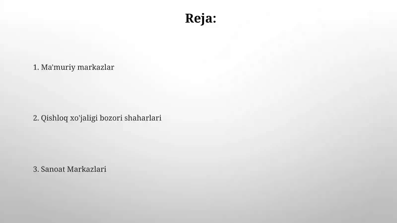 O’zbekiston shaharlarining funksional tiplari 2