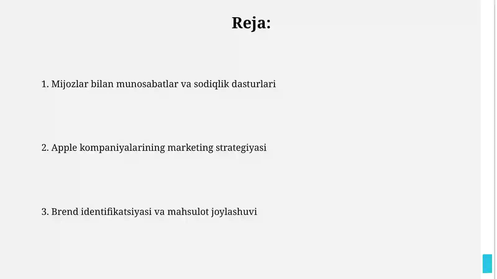 Apple kompaniyasi marketingstrategiyasi 2