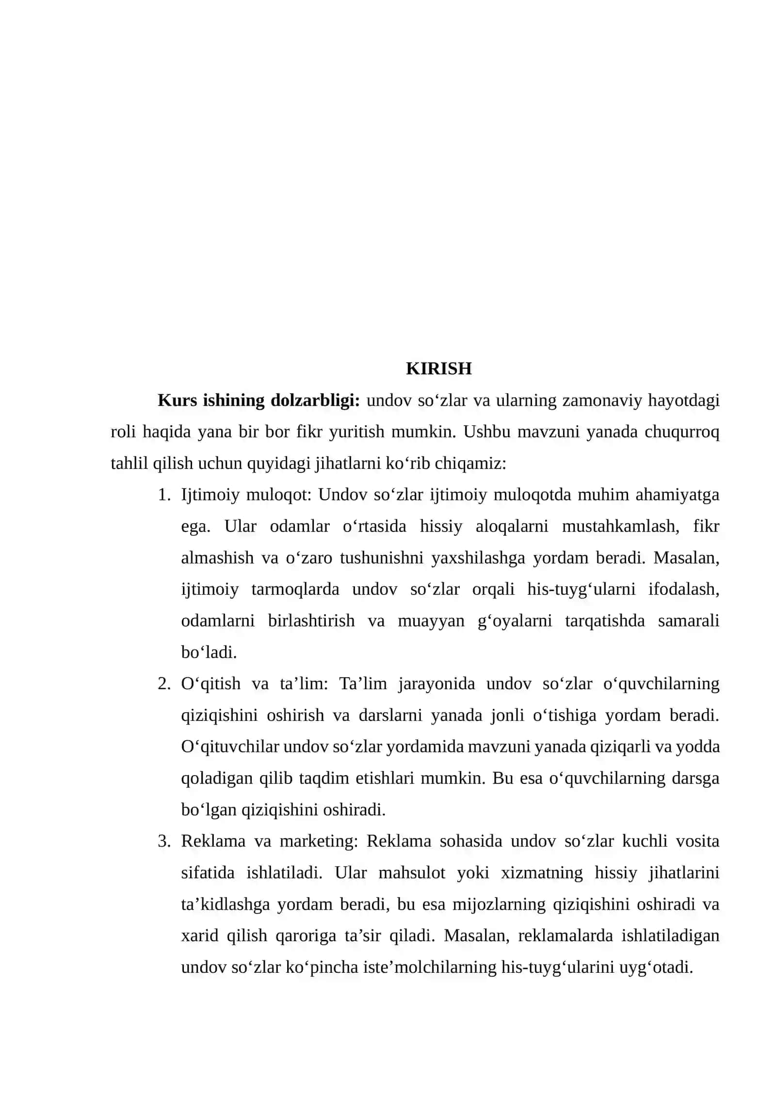 Undov So'zlar 2