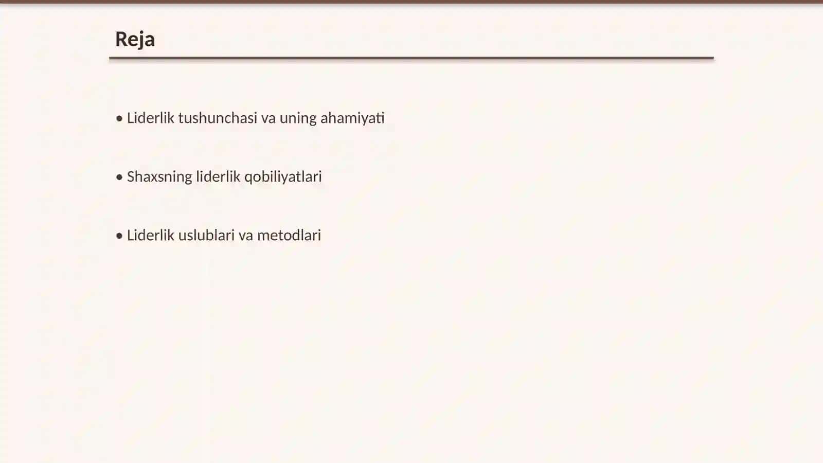 Shaxs va uning liderlik qobiliyati 2