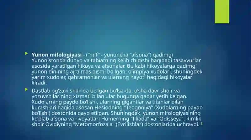 TIBBIYOTDA LOTIN YUNON MIFOLOGIYASI 2