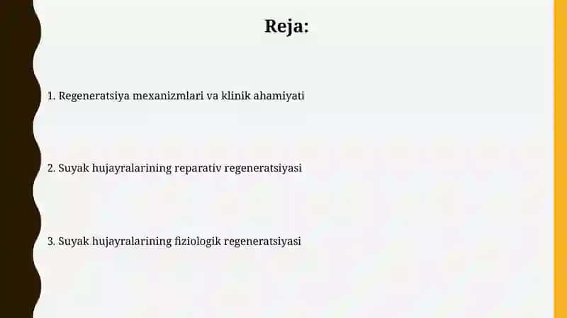 Suyak regeneratsiyasini buzuvchi omillar 2