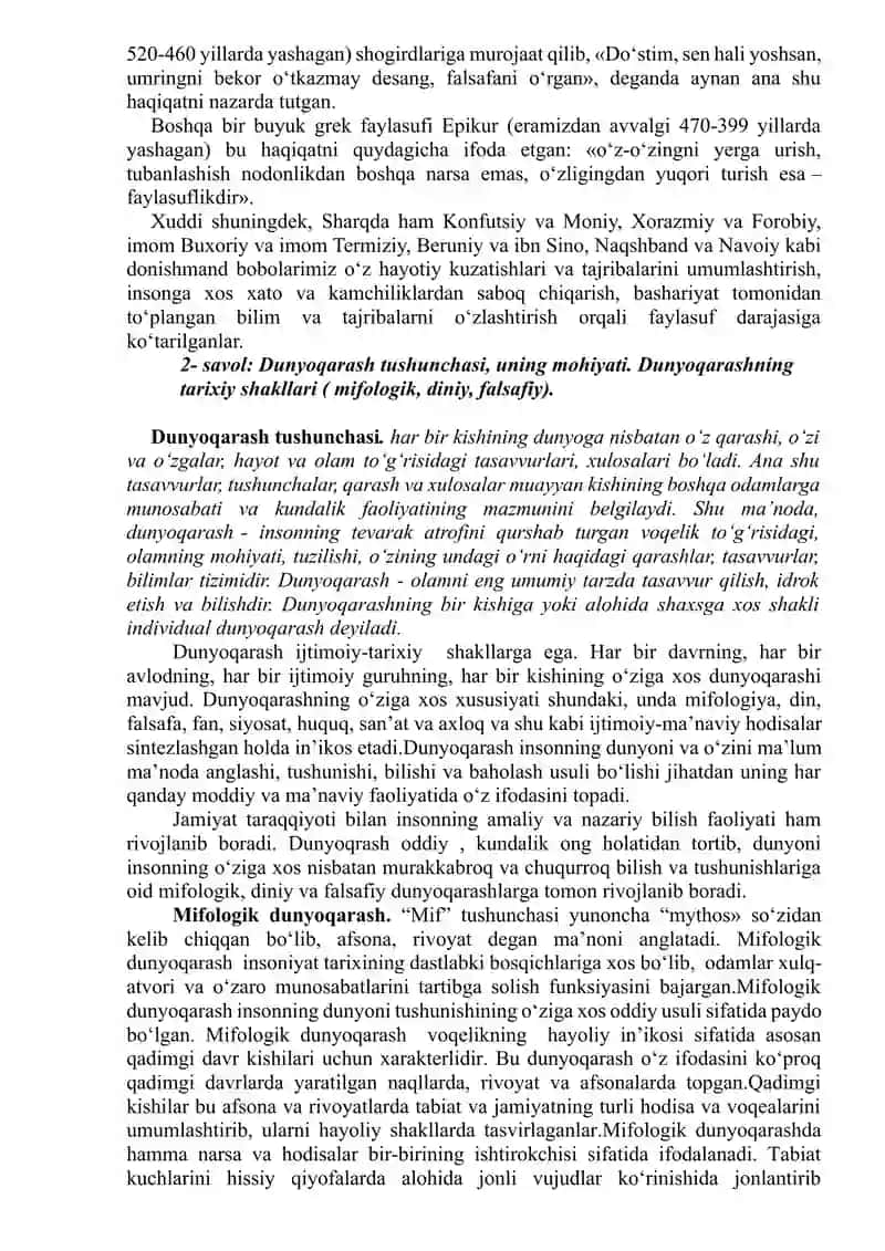 Falsafa va uning jamiyat hayotidagi roli 2