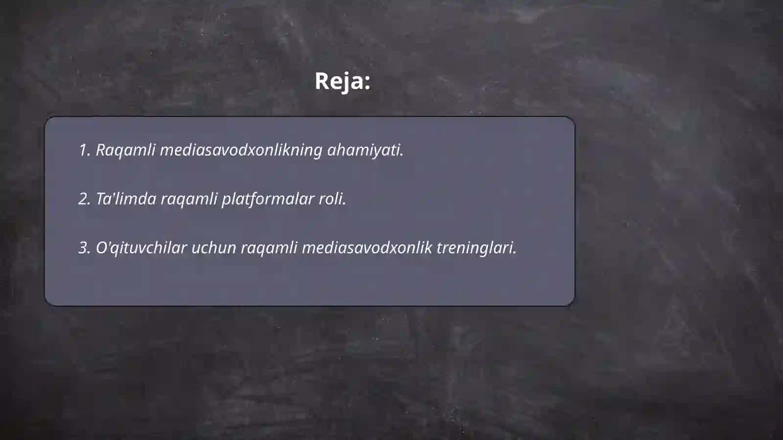 Raqamli mediasavodxonlik va uning ta`limdagi o`rni 2