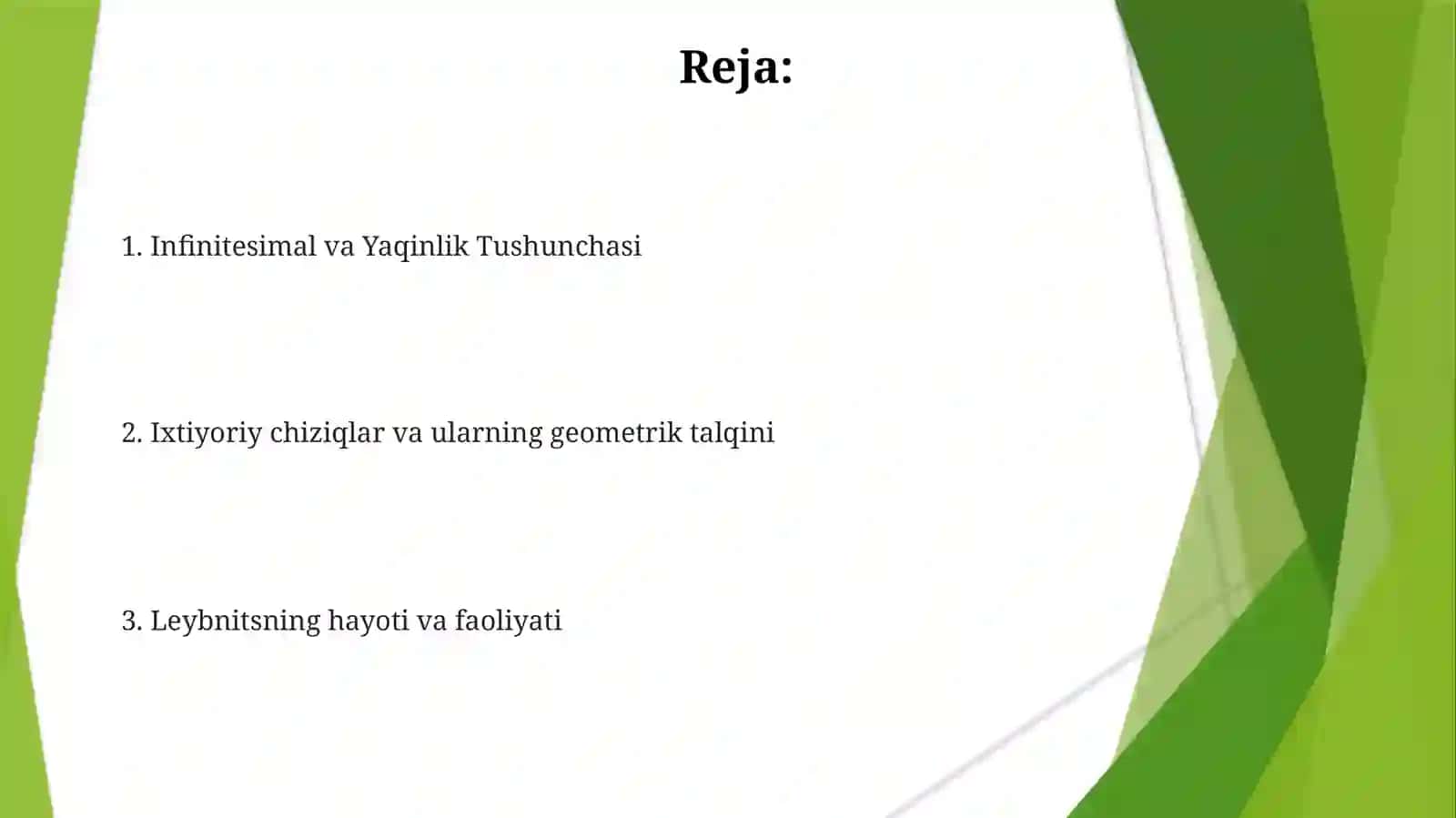 Ixtiyoriy hadli qatorlar va ular yaqinlashishning Leybinist alomati 2