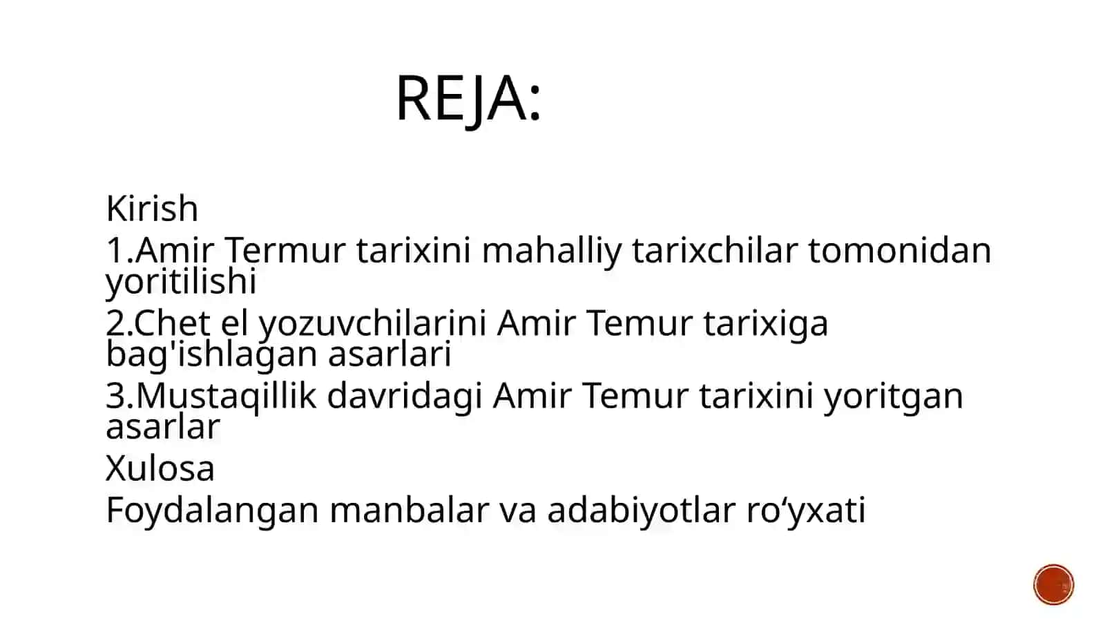 amir Temur tarixining manbalarda yoritilishi 2