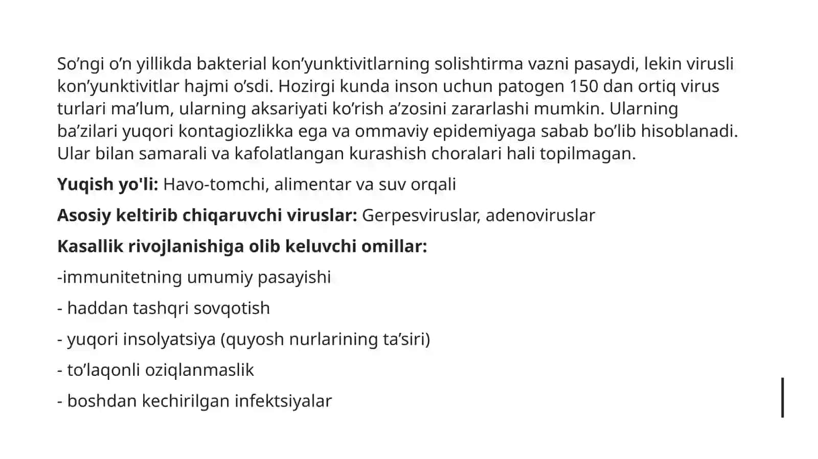 Virusli konyuktivitlar 2