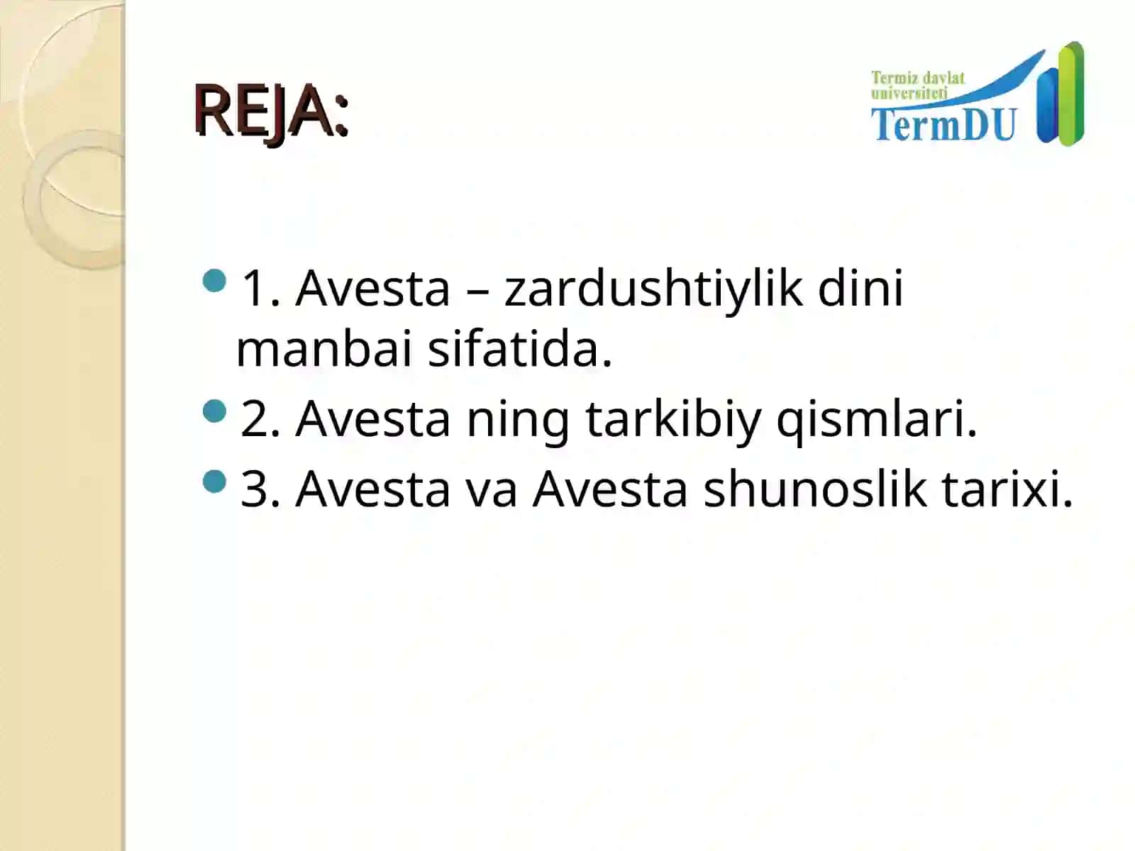 AVESTA-Zardushtiylik dini muqaddas kitobi 2