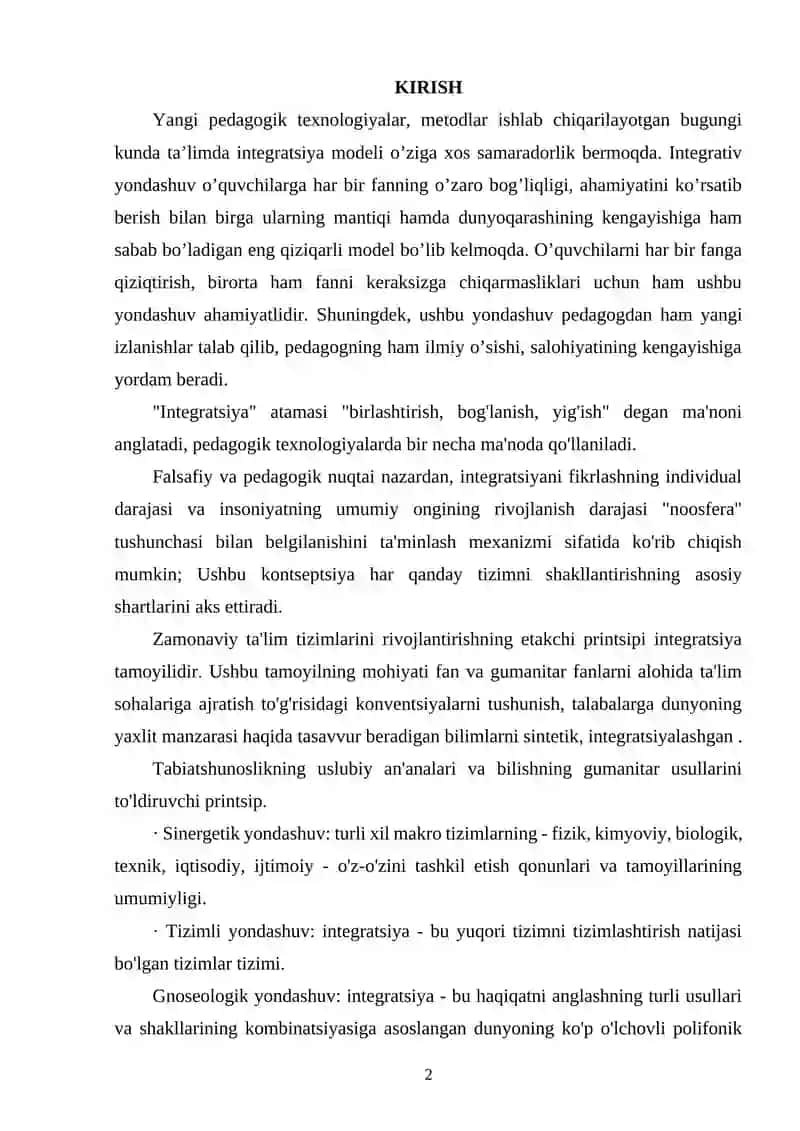 Integratsiya Modeli 2