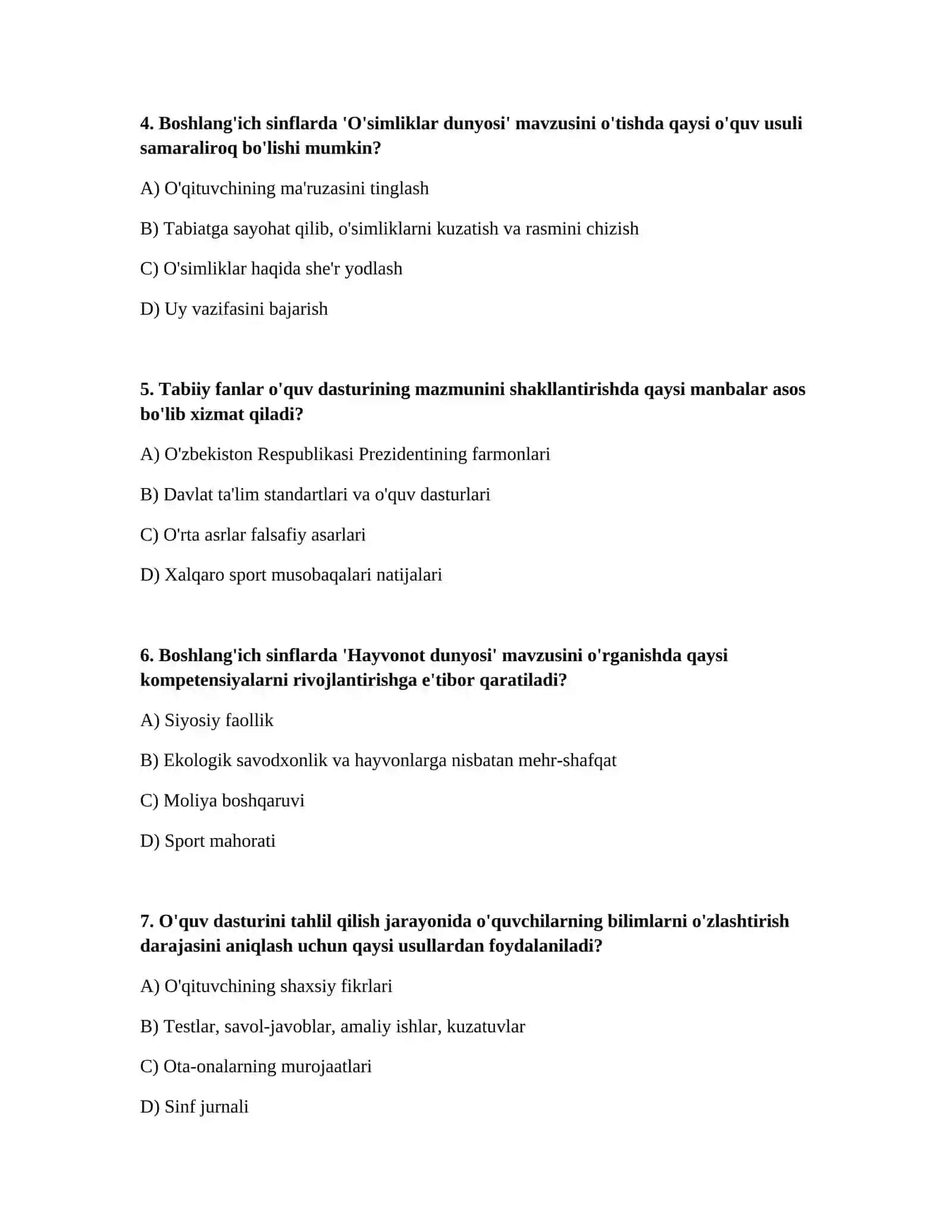 Boshlangich maktablarda tabiiy fanlarning mazmuni,oʻquv dasturining tahlili 2