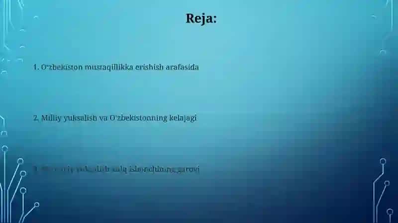 Ўзбекистон мустақилликка эришиш остонасида 2