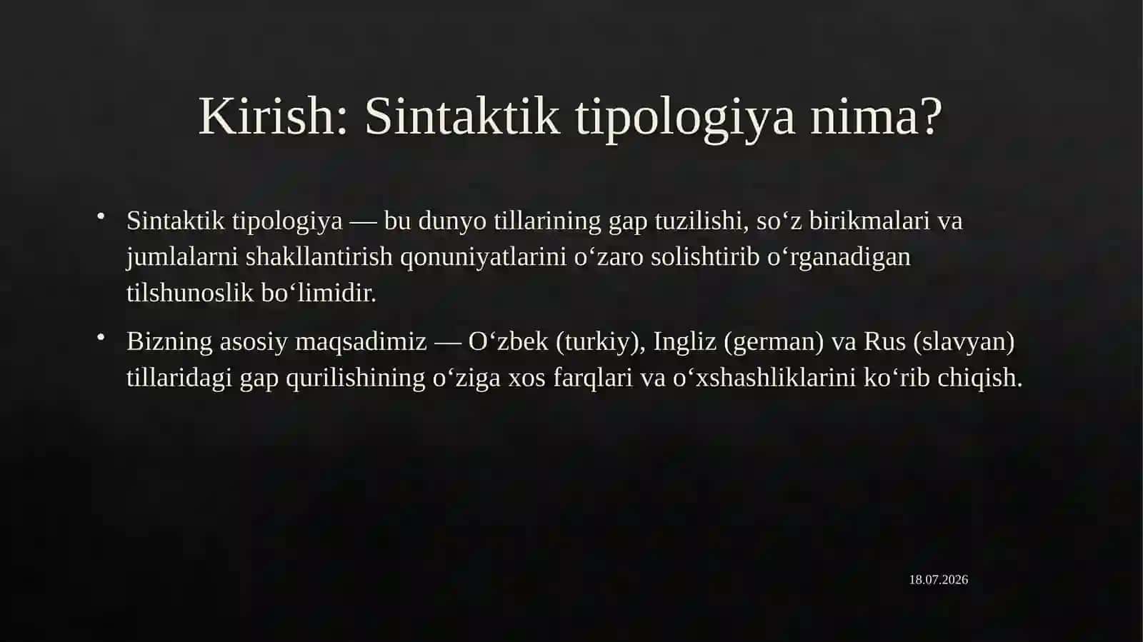 Sintaktik tipologiya 2