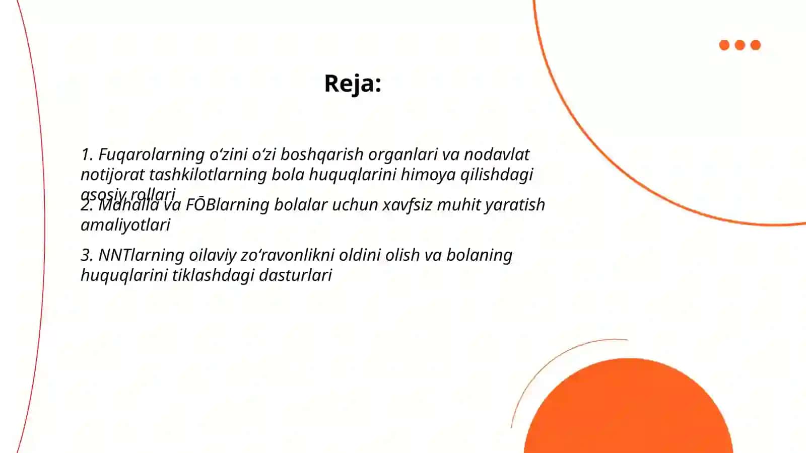Bola huquqlarini taʼminlashda fuqarolarning oʻzini oʻzi boshqarish organlari va nodavlat va notijorat tashkilotlari 2