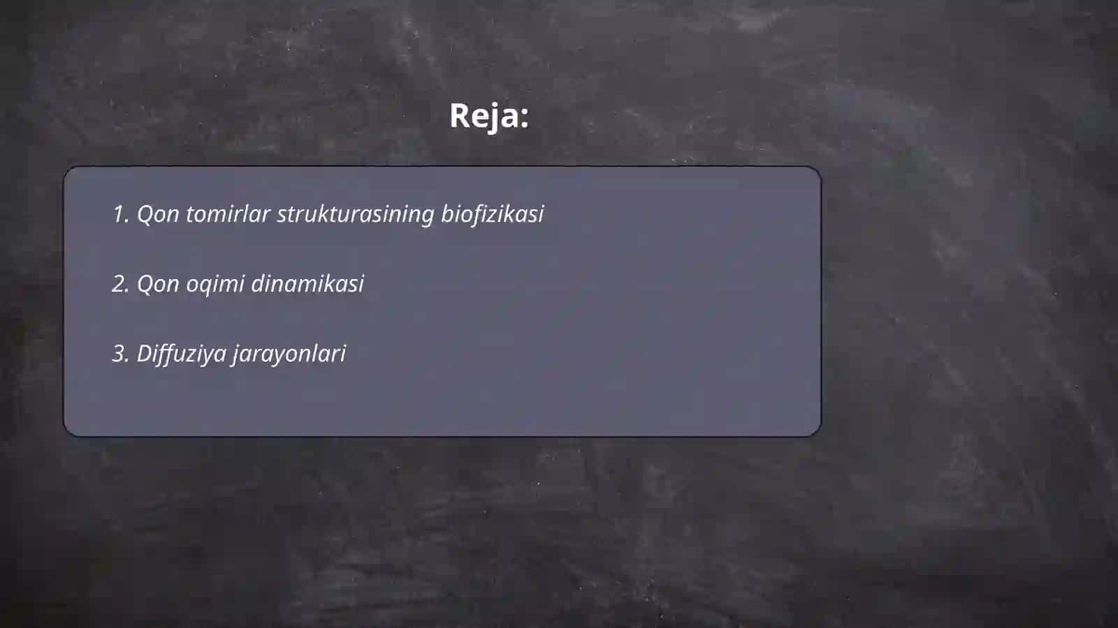 Qon tomirlar orqali moddalar almashishining biofizikaviy mexanizmi 2