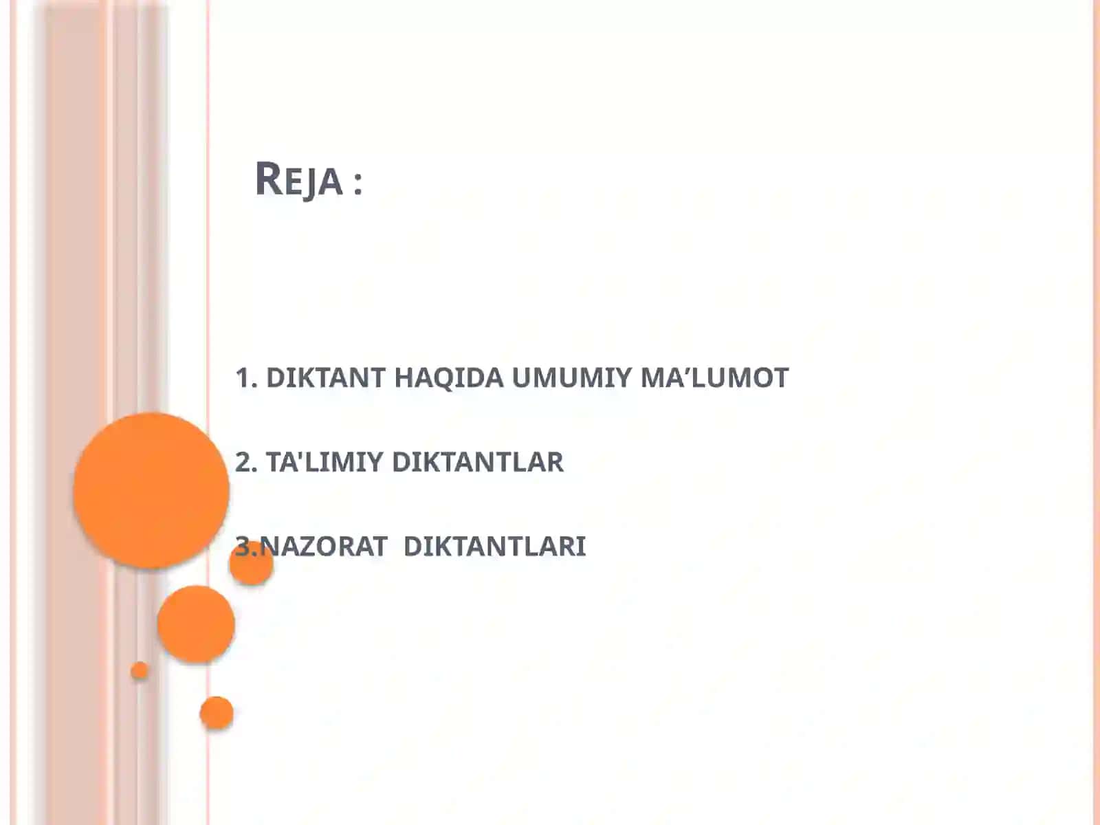 Ona tilidan nazorat darslarini tashkil etish (Ta'limiy vanazorat diktantlari) 2