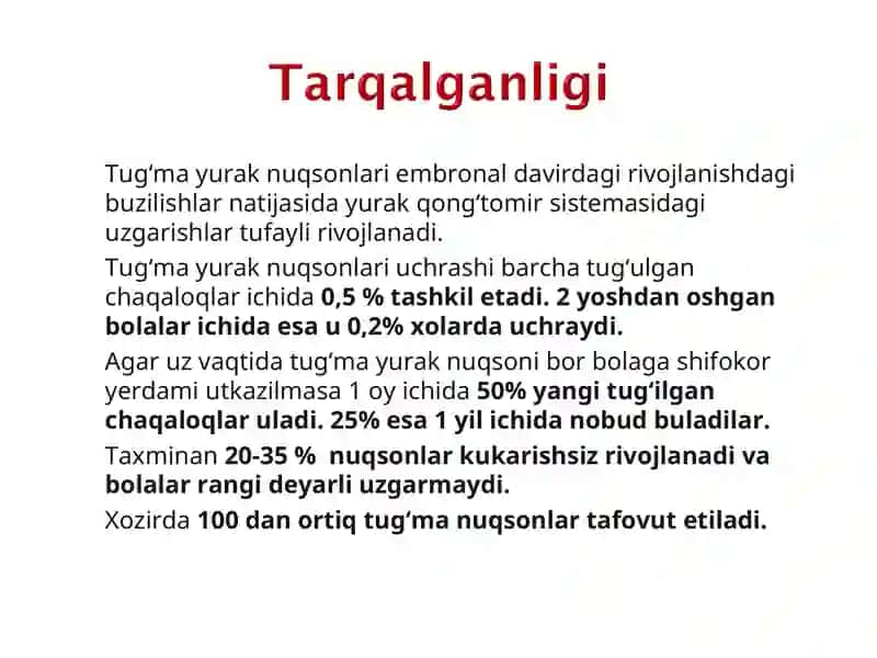 tug'ma yurak nuqsonlari 2