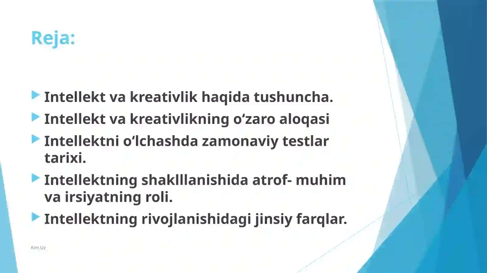INTELLEKT VA KREATIVLIK 2