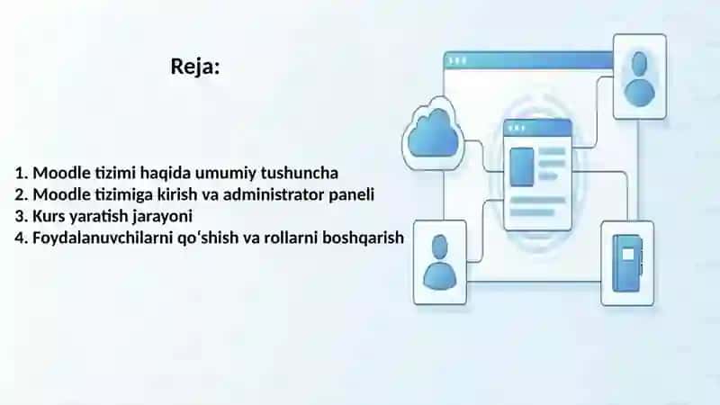 Moodle tizimida masofaviy kursni yaratish va boshqarish 2