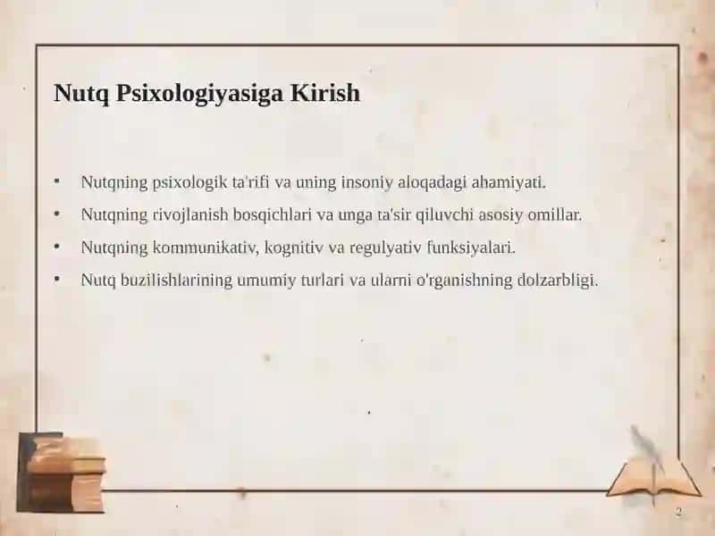Nutq Psixologiyasi: Insoniy Aloqaning Asosiy Mexanizmi 2