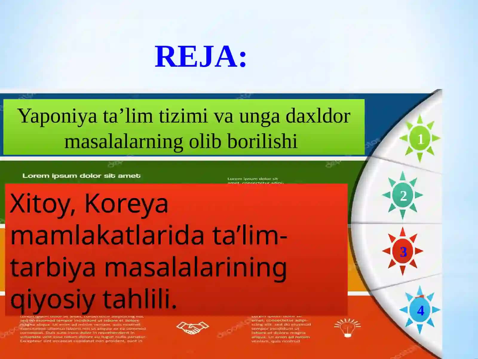 Osiyo mamlakatlarida ta'lim-tarbiya jarayonining o‘ziga xos xususiyatlari 2