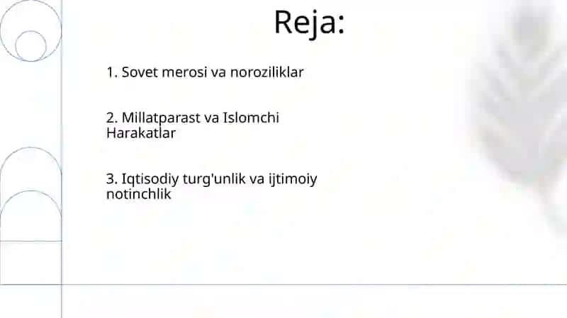 Sovet merosi va noroziliklar 2