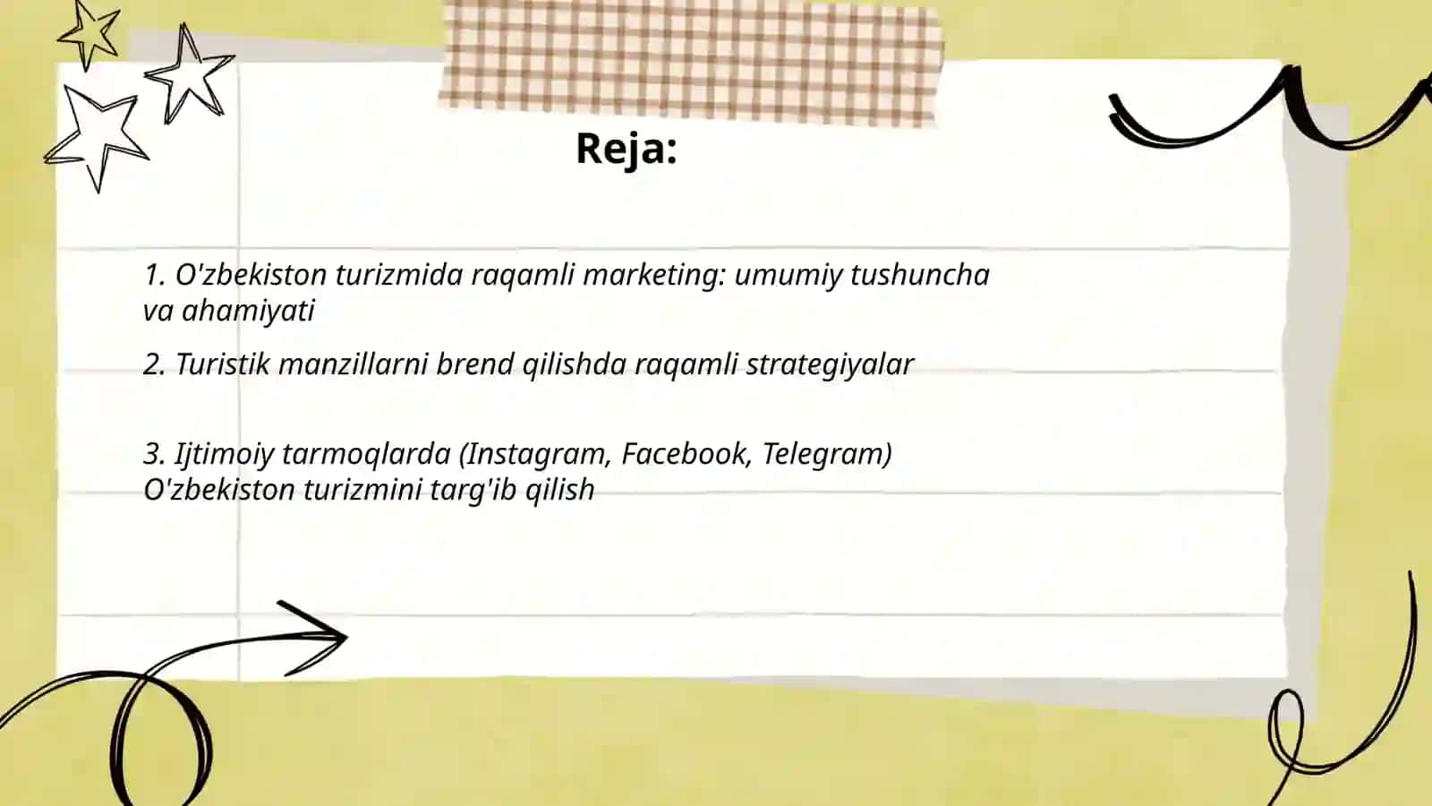 O'zbekiston turizmida raqamli marketing va uning samaradorligi 2