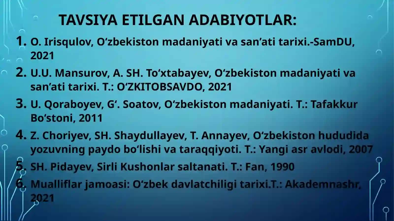 ANTIK DAVRI MADANIYATI VA SAN’ATI 2