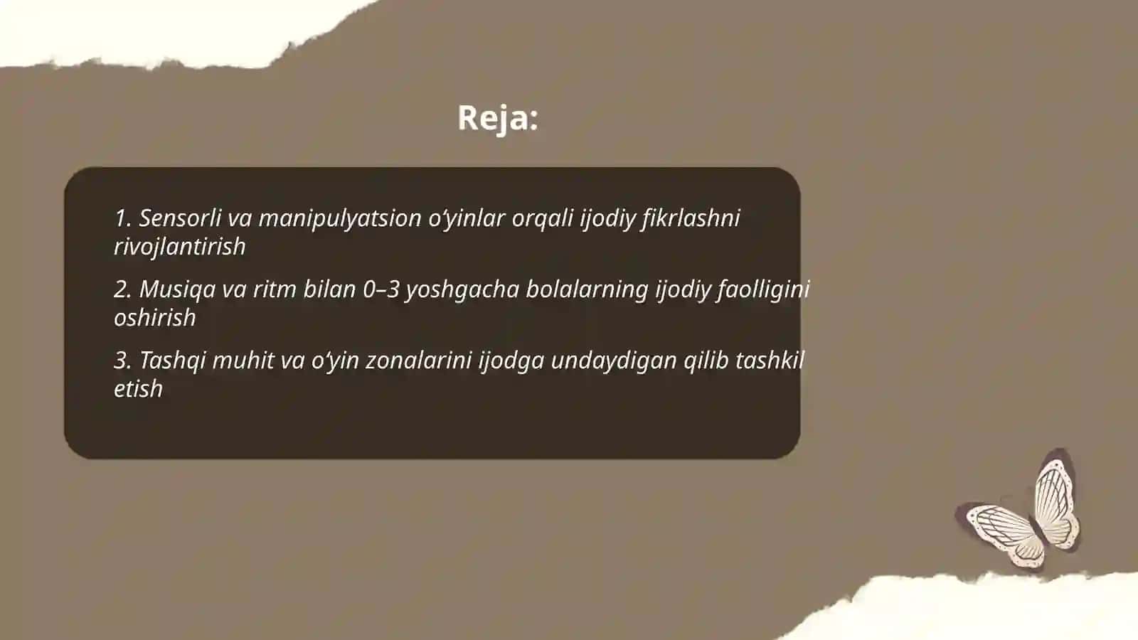 Ilk va 3yoshgacha boʻlgan bolalarda ijodiy faoliyatini rivojlantirish Jumaboyeva Oʻgʻiloy 2