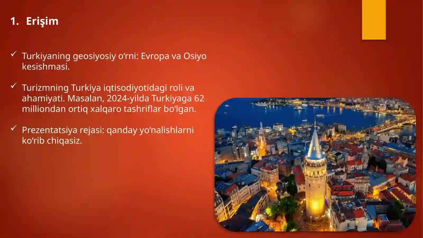 Turkiyada xalqaro turizm va sayyohlik yo'nalishlari. 2