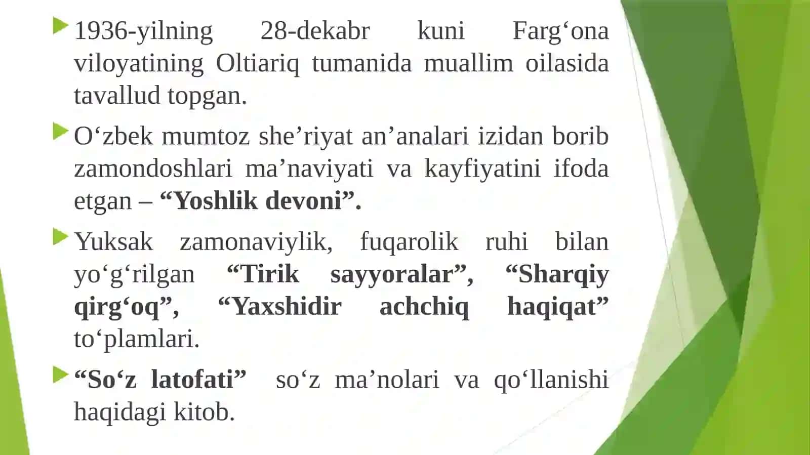 Erkin Vohidov hayoti va ijodi 2
