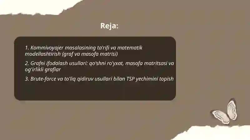 Kommivoyajer masalasi algoritmlari 2
