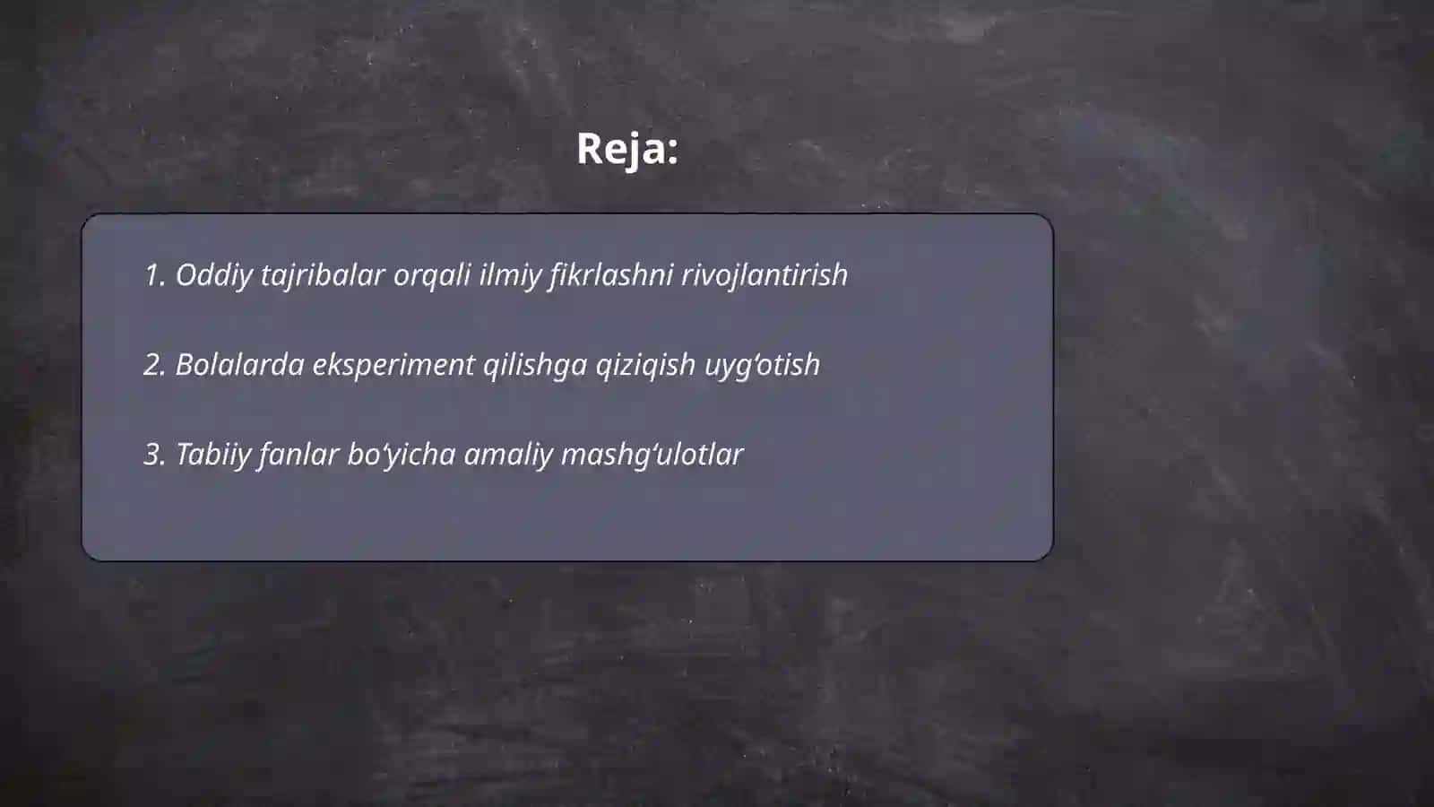 Oddiy tajribalar orqali ilmiy fikrlashni rivojlantirish 2