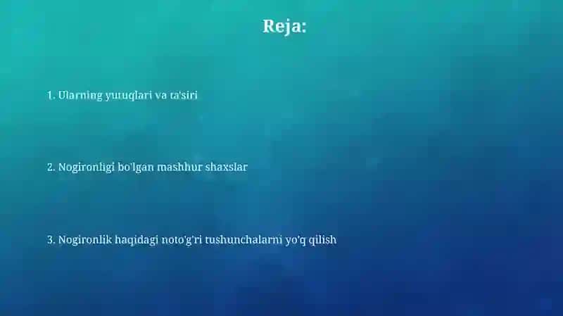 Nogironligi bo'lgan mashhur shaxslar 2