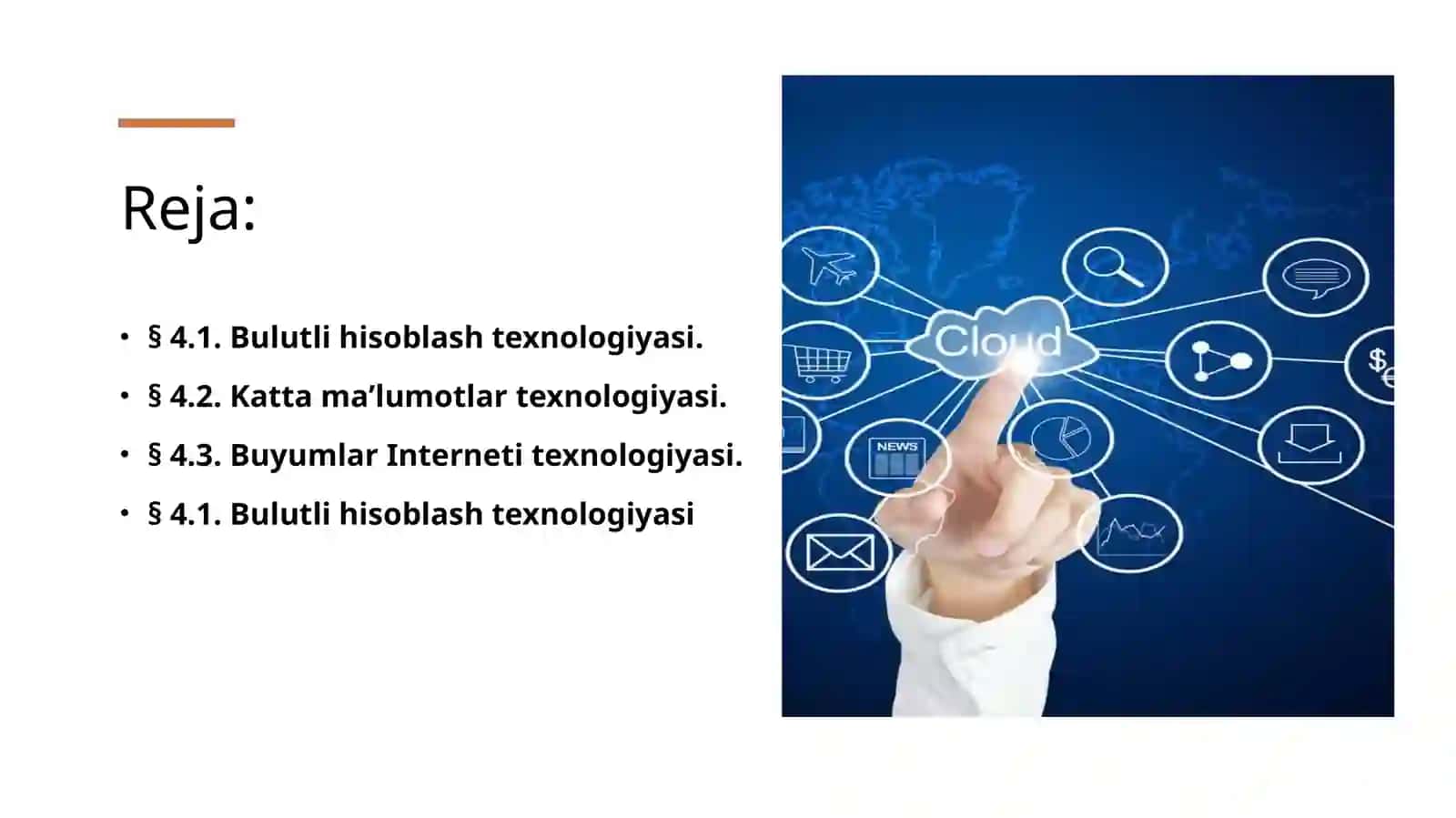RAQAMLI IQTISODIYOTDA BULUTLI HISOBLASH, KATTA MA’LUMOTLAR VA BUYUMLAR INTERNETI TEXNOLOGIYALARI 2