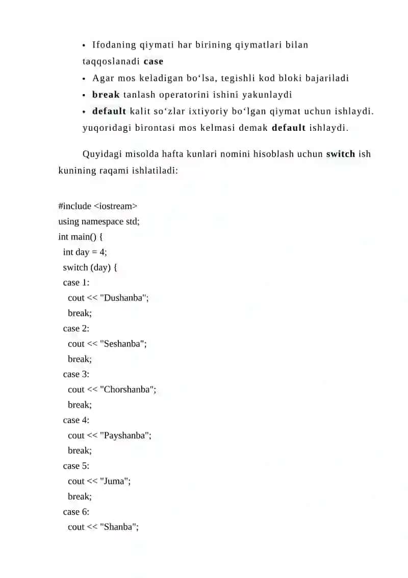 SWITCH STRUKTURASI BILAN ISLASH 2