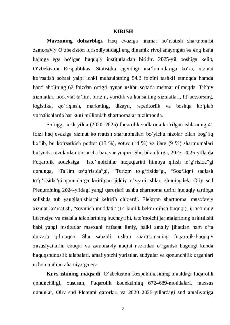 Haq Evazigа Hizmаt Korsatish Shartnomаsi 2