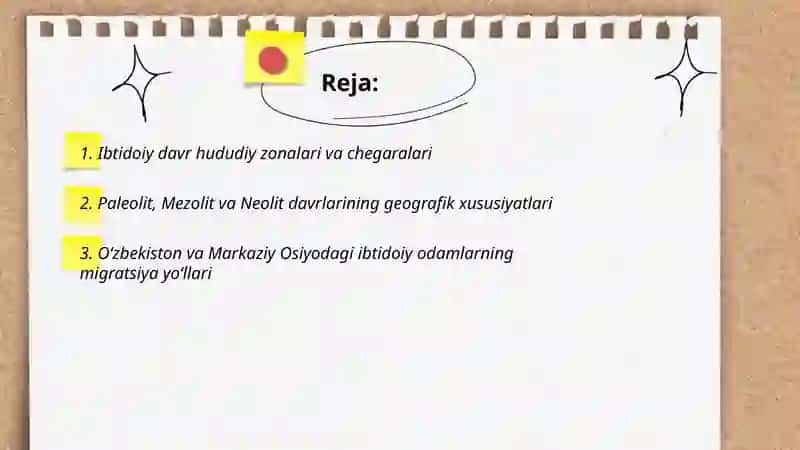 Ibtidoiy davr tarixiy geografiyasi 2