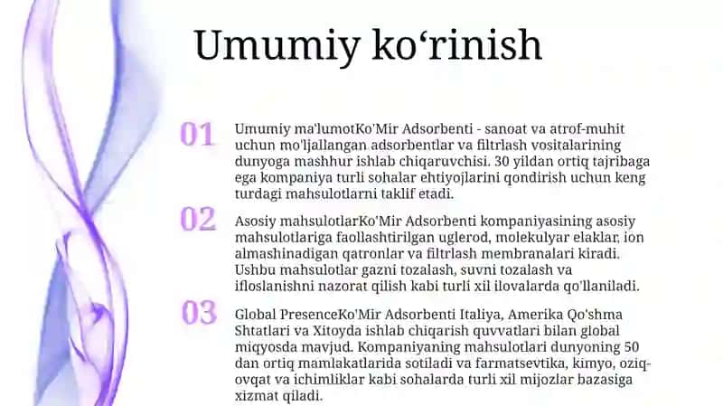 Ko'Mir Adsorbenti 2