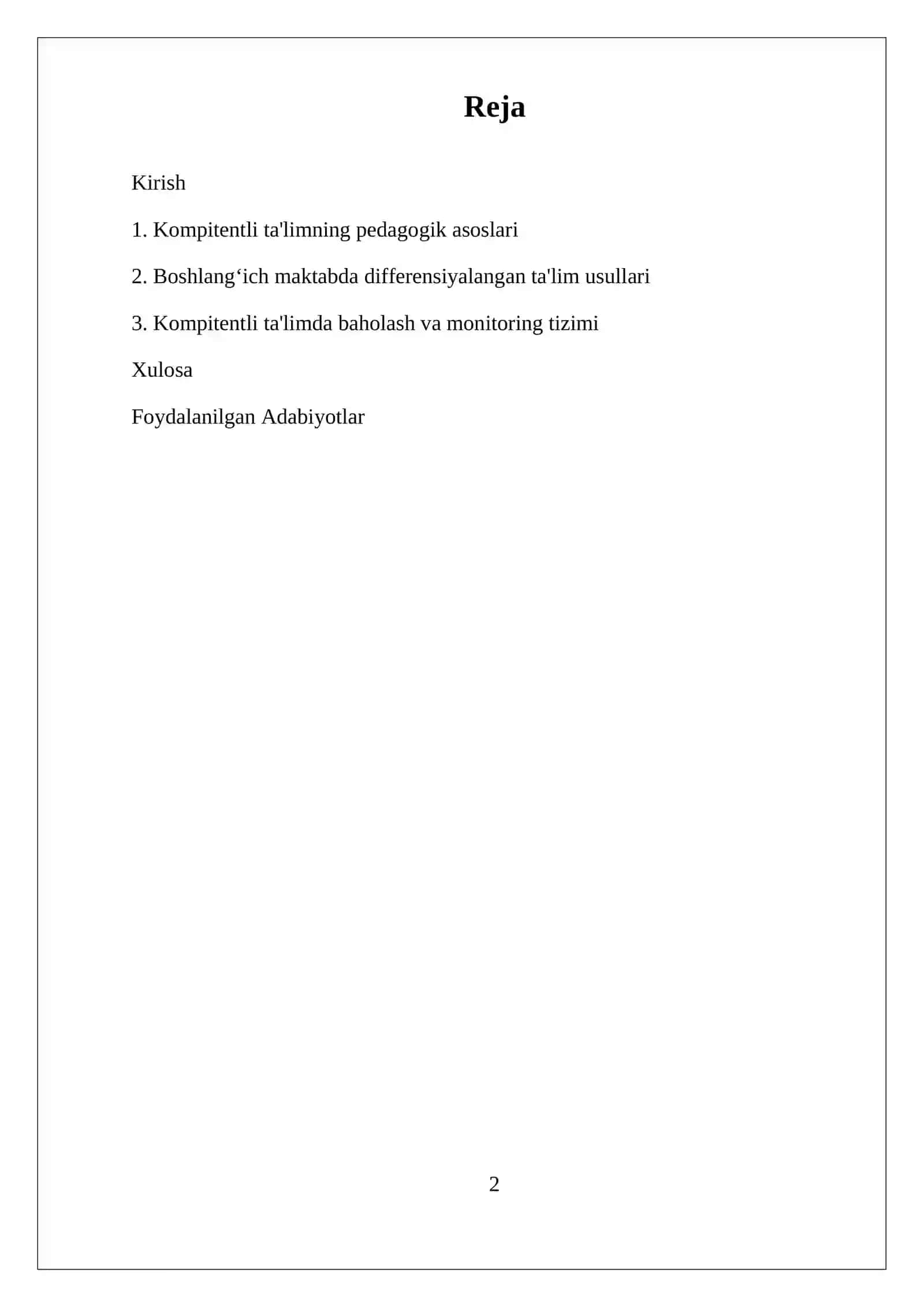Kompitentli Yondashuvga Asoslangan Dars O'tish Metodikasi 2