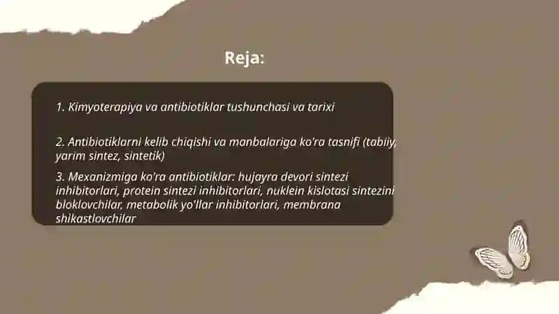 Kimyoterapiya va antibiotiklar 2