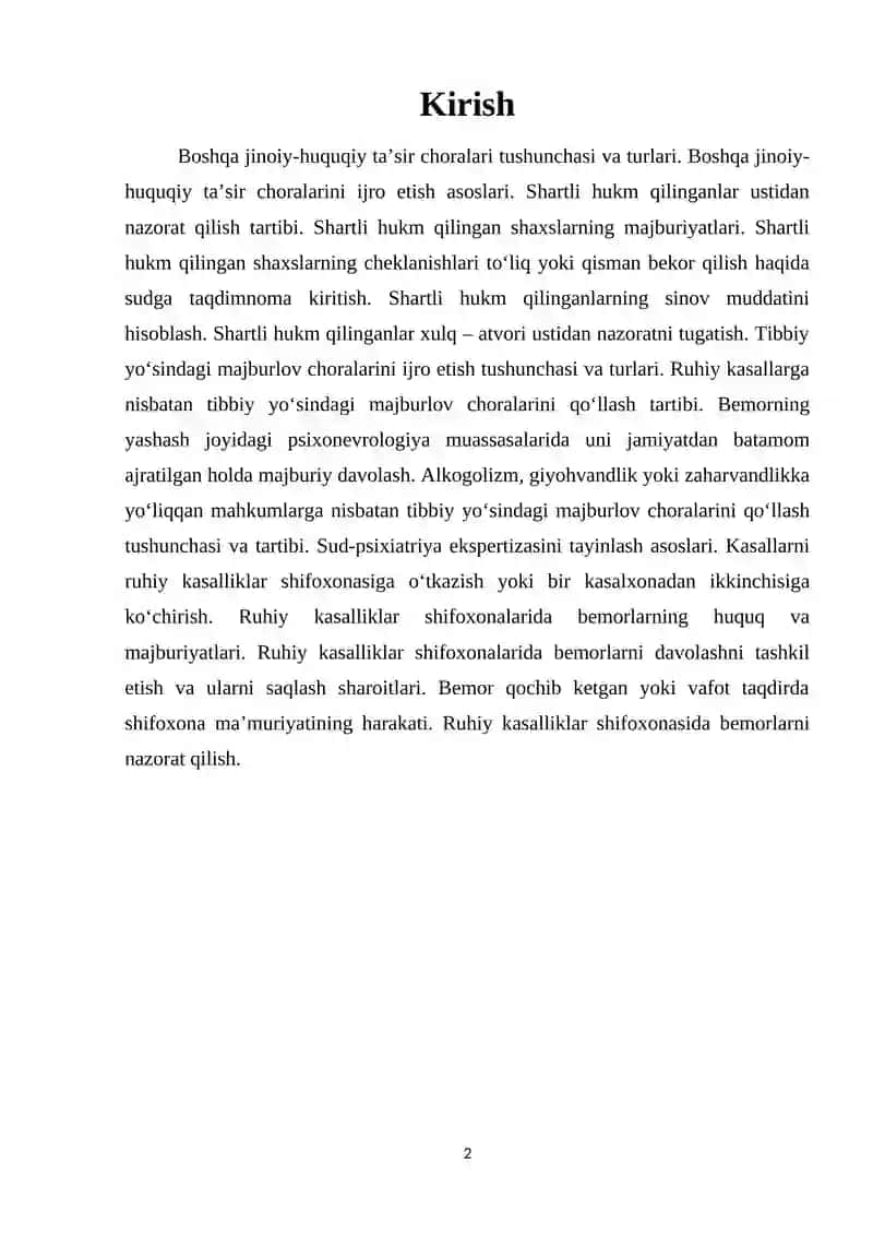 Majburiy ijro choralari 2