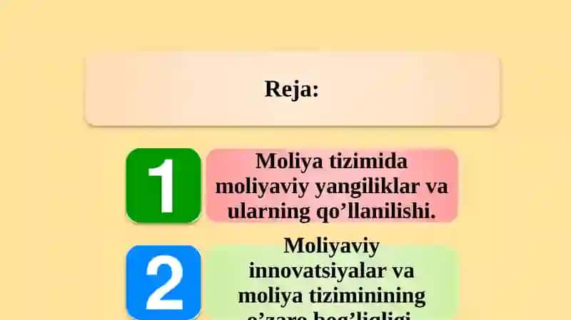 MOLIYAVIY YANGILIKLAR 2