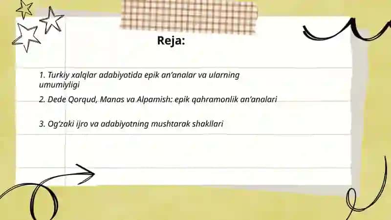Turkiy xalqlar adabiyoti mushtarakligi 2