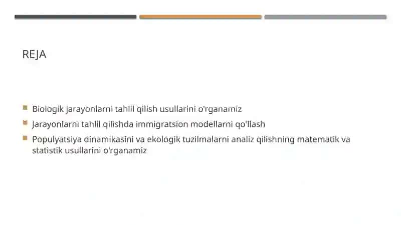 Biologik jarayonlarni statistik analiz qilish 2