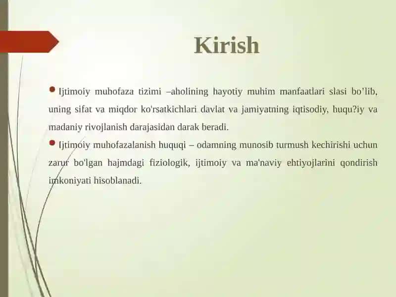 aholini ijtimoiy muhofazaqilishTARAQQIYOTI 2